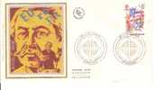 EUROPA/FRANCE/ FDC 1980 Sur SOIE/Aristide BRIAND  / Env. Obli. Paris /cote 2005 =2.20€ur - 1980