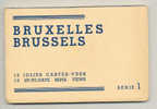 BRUXELLES - BRUSSELS -  - Carnet De 10 Cartes,mais Il Manque La Dernière - Série 1 - Sets And Collections