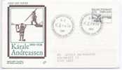 Greenland FDC Karale Andreassen POLARBEAR 9-2-1984 With Cachet - FDC