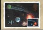 CPJ Gb 1986 Sciences Astronomie Comète De Halley En Orbite Autour Du Soleil Planètes - Sterrenkunde