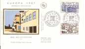 EUROPA/FRANCE/1987/DFC Sur Soie/ Architecture Moderne/1 Enveloppe Strasbourg /cote 2005 =3.50 €ur - 1987