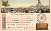 BEL   A 73  BRUXELLES   Panorama   Circulée  1906 - Panoramische Zichten, Meerdere Zichten