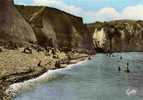 CPSM.  BERNEVAL. LA PLAGE ET LES FALAISES. DATEE 1965 - Berneval