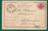 SWEDEN - 1886 ENTIRE From UPSALA To FINLAND - Black ANK 6/4 Cancellation - Storia Postale