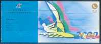 Sailing - Windsurfer Men / Women - Mistral One Design! Olympics 2000 Sydney, China Postal Stationery Card, Stamp Is Bei - Vela