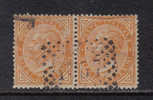 RG29a - REGNO 1863, 10 Cent N. 17 Coppia Usata - Afgestempeld