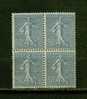 FRANCE N° 161 ** Bloc De 4 - 1903-60 Sower - Ligned