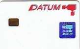 CARTE A PUCE DATUM SMART CARD MANUFACTURE RARE - Exhibition Cards