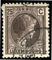 Pays : 286,04 (Luxembourg)  Yvert Et Tellier N° :   168 (o) - 1926-39 Charlotte De Profil à Droite
