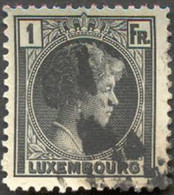 Pays : 286,04 (Luxembourg)  Yvert Et Tellier N° :   179 (o) - 1926-39 Charlotte De Profil à Droite
