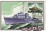 Rl237/ UDSSR -  Maximumkarte, Kriegsschiff 1982, 1.-Tags-Stempel - Maximumkarten
