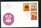 FDC 2401 Bulgaria 1974 / 8 Cultures > Dance - Amateur Arts Festival / Costumes, FOLK SINGERS , FOLK DANCERS - Baile