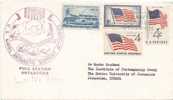 US Antarctica/ Pole, Navy Operation Deep Freeze Cover, Penguin, Ice Sledge And Dogs Violet PM, 1973 - Autres & Non Classés