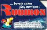 LITHUANIA  50 UNITS  RUBIKON  TOOLS  AD MAN CARTOON   READ DESCRIPTION !! - Lituanie