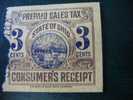 ERINOPHILIE/ VIGNETTE/ LABEL /AUFKLEBER/ ETICHETTE/ETIQUETA (*) FISCAL USA STATE OFOHIO VENDOR'S 3CT RECEIPTS (CLEVELAND - Fiscal