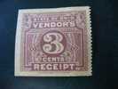 ERINOPHILIE/ VIGNETTE/ LABEL /AUFKLEBER/ ETICHETTE/ETIQUETA * FISCAL USA STATE OFOHIO VENDOR'S 3CT RECEIPTS (CLEVELAND ) - Fiscali