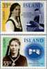 Cept 1996 Islande Iceland IJsland Yvertn° 797-98 *** MNH Femmes Célèbres - 1996