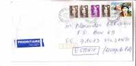 GOOD Postal Cover FRANCE To ESTONIA 2001 - Nice Stamped: Marianne & Charles Lindbergh - Cartas & Documentos