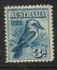 AUSTRALIA  3  PENCE  BLUE   KOOKABURRA  BIRD  CV$8A MINT  READ DESCRIPTION !! - Dienstmarken