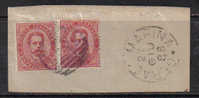 RG187 - REGNO 1879, 10 Cent N. 38 Due Esemplari - Usati