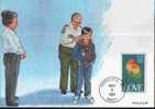 CPJ Usa 1991 Oiseaux Perroquets Love Amour Scoutisme Ill. - Papegaaien, Parkieten
