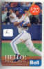 CANADA (6) Telecarte HELLO Prepaid BELL - PHONECARD CANADA - $ 20.00 - SPORT - BASEBALL - JOE CARTER - Canada