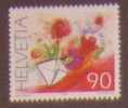 2001 (Zumstein 1019) Sondermarke Glückwünsche - Rosen ** - Unused Stamps