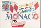 MONACO CARTE MAXIMUM NUM YVERT  984 FLEURS BOUQUETS - Maximum Cards