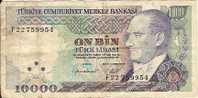 10 000 Lira "TURQUIE"  1970    Ro 66 - Turkije