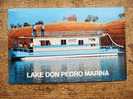 Lake Don Pedro Marina House Boat   -  Cca 1960's   VF   D12913 - Chiatte, Barconi