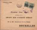 BELGIUM USED COVER OCCUPATION 1915 CANCELED BAR ANVERS - OC1/25 Gouvernement Général