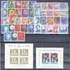 1960-63, SWITZERLAND, GROUP SEMIPOSTALS  + 2 SHEETLETS NH ** - Collections