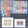 1960-63, SWITZERLAND, GROUP SEMIPOSTALS  + 2 SHEETLETS NH ** - Lotes/Colecciones