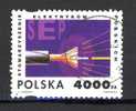 POLOGNE POLAND 1994 FIBRE OPTIQUE  -OB. TB - Used Stamps