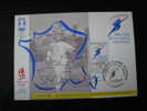 Cachet Strasbourg - 1992 - Parcours De La Flamme Olympique - Invierno 1992: Albertville