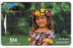 COOK ISLANDS  ***  Limited Card GPT System 50$   ( Beautifull Young Girl ) - Isole Cook