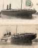 BATEAUX...Paquebots.. Le France + La Bretagne 2 CP - Steamers