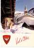 VAL D´ISERE  -  N° 1758 - Le Clocher Et Le Vieux Village   -  Blason - Val D'Isere