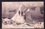 SPORTS - MOUNTAINEERING SWITZERLAND 1904 POSTCARD Sent GENEVE Express To NEW JERSEY - SERACS SOUS Les GRANDS MULETS - Alpinismo