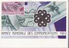 MONACO CARTE MAXIMUM NUM YVERT  1373 LES TELECOMMUNICATIONS - Maximum Cards