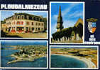 Carte Postale  29.  Ploudalmezeau Tréompan  Portsall  Hotel Des Voyageurs  Vue D´avion Trés Beau Plan - Ploudalmézeau