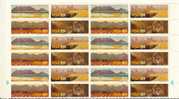 RSA 1975 MNH Part Sheet Stamps Tourism 484-487 (24 Stamps) - Hôtellerie - Horeca