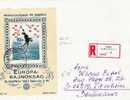 Ung268/- UNGARN - Europïsche Eiskunstlaufmeisterschaft, Block A. Einschreiben - Storia Postale