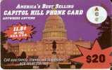 TARJETA DE USA CAPITOL HILL PHONE CARD DE 20$ - Otros & Sin Clasificación