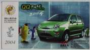 Antarctic Penguin,China 2004 Chery QQ Automobile Corporation Advertising Pre-stamped Card - Antarctische Fauna