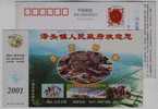 Crab,shrimp,clammed Shell,refrigeratory,China 2001 Zetou Town New Year Greeting Pre-stamped Card - Coneshells