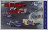 Automobile Racing,China 2001 Tangshan Telecom ADSL Business Advertising Pre-stamped Card - Auto's