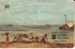 BRAZIL 20 U  MUSEUM  SERIES  OLD PAINTING  WOMAN FISHERMEN BOAT  ART   READ DESCRIPTION !! - Brasilien