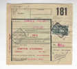 Document Colis Cachet Gare De CHIMAY 1950 - Comptoir Automobile De Chimay  --  7/285 - Autres & Non Classés