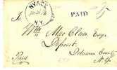 USA007 / Nyack N.Y. Written Date In Postmark - …-1845 Voorfilatelie